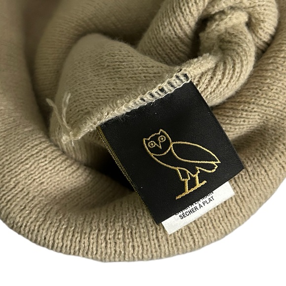 OVO Tan One-Size Beanie Winter Hat - Picture 4 of 5
